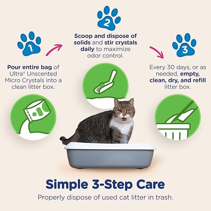 ULTRA MICRO CRYSTALS UNSCENTED PREMIUM NON-CLUMPING CAT LITTER, 5-LB BAG