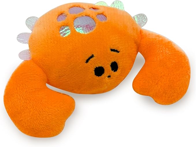 Pounce & Purr® Plush Cat Toys, Catnip & Silvervine Infused, Shiny Iridescent Accents, Interactive Play Toys for Cats & Kittens (Colorful Seashine Series)