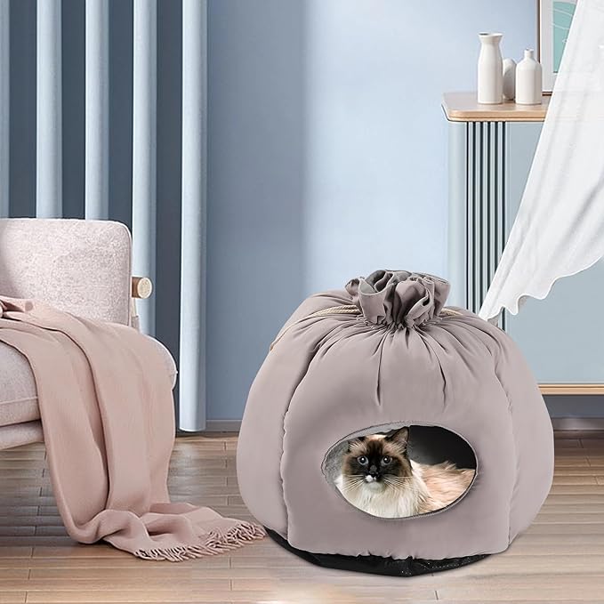Cat Bed for Indoor Cats - Cat Cave Beds Cat House Cat Tent with Removable Washable Cushioned Pillow, Soft Kitten beds,Cat Beds & Furniture