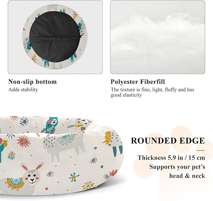 Bohemian Pet Beds for Cats and Cats Flame Design Teal for Medium Sized Pets Sleeping Beds and Dog Furniture