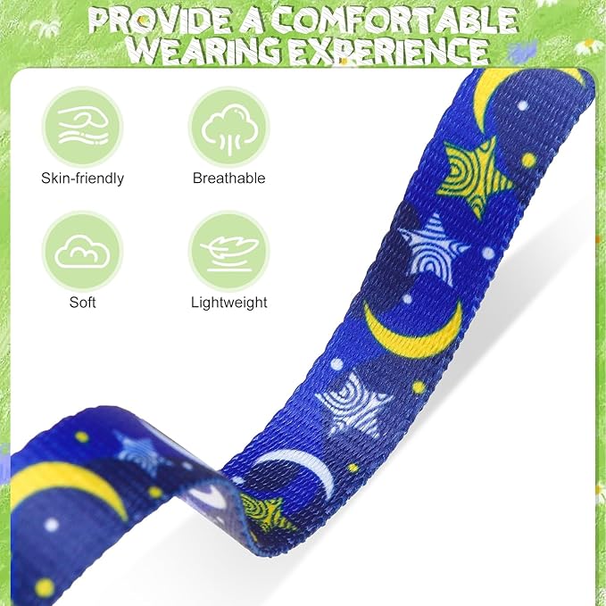 EXPAWLORER Cat Harness and Leash Set with AirTag Holder, Escape Proof Safe Lightweight Adjustable Soft Kitten Harness Set with Bowknot for Small Medium Large Cat Walking Travel Outdoor, Star-Moon