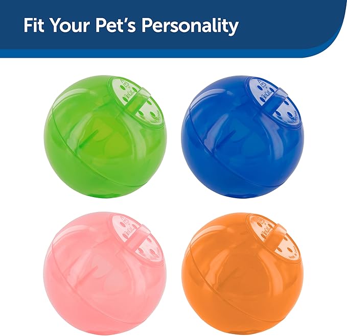 PetSafe Slimcat Feeder Ball - Interactive Game for Your Cat - Fill with Food and Treats - Orange