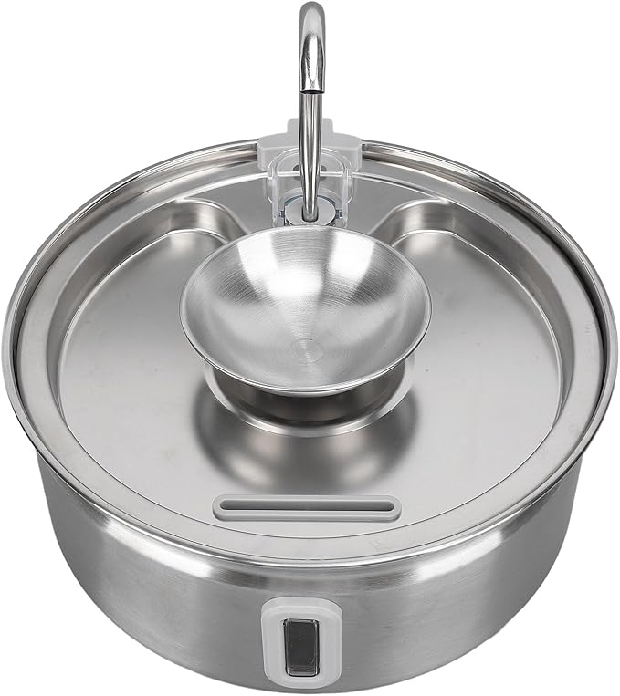 Fountains Design Provide Clean Water Corrode Stainless Steel Pet Drinking Dispenser for Multiple Pets 3.2L Cat Water Fountain Automatic Circulation