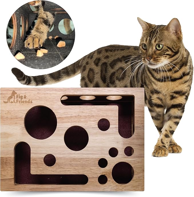 The Original Fig & Friends Cat Nail File Scratch Enrichment Box: Stress Free Alternative to Clippers and Grinders