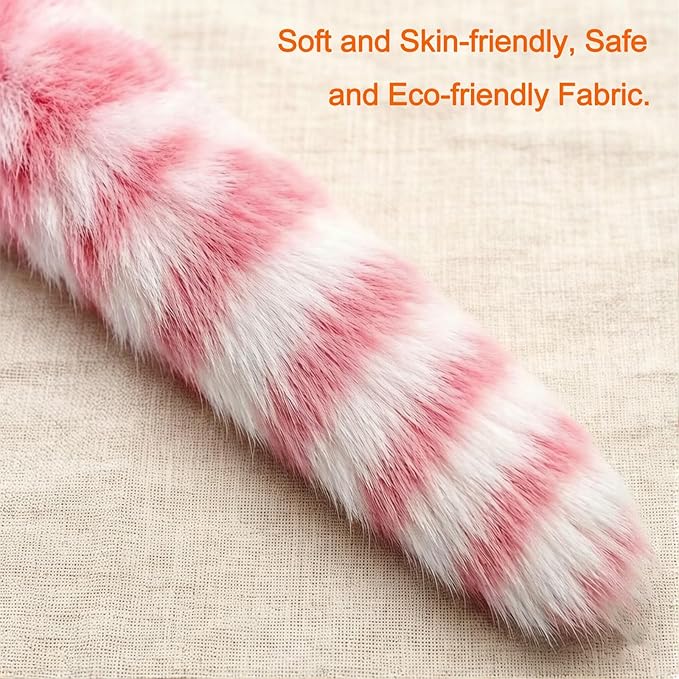 LASOCUHOO Cat Worm Toys, (3 Packs) Interactive Cat Wand Replacement, Wand Refill Attachments for Indoor Cats, Fit for Most Cats