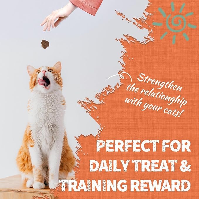 Just Try 16 OZ Collagen Cat Treats Anti-Aging Support Flavor Healthy Cat Snacks Training Biscuits Skin Elasticity & Joint Health for Cats