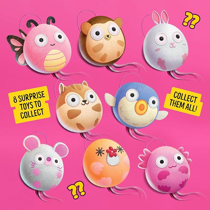 Bonkers Surprise Catnip Flavor Cat Treats, 60g Egg Case with Blind Box Cat Toy (1 of 8 Collectible Toys)
