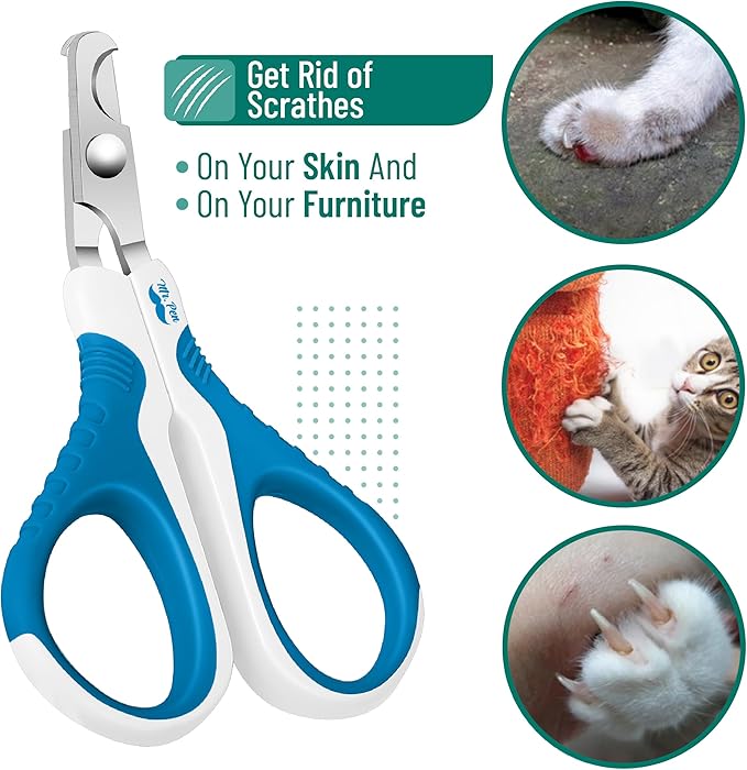 Mr. Pen- Cat Nail Clipper, Stainless Steel, Professional Sharp Cat Claw Trimmer for Small and Medium Cats, Pet Nail Clipper with Sturdy Non Slip Handle