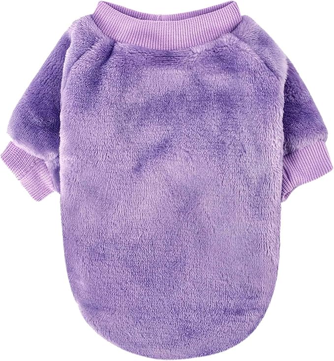 Dog Sweater | 3-Pack Clothes Jackets XXS - XXL for Small Dog Breed (Male & Girl), Super Soft Winter Coats Sweaters for Dogs and Cats, Pet Apparel Outfits (Purple,Pink,Rose, Small)