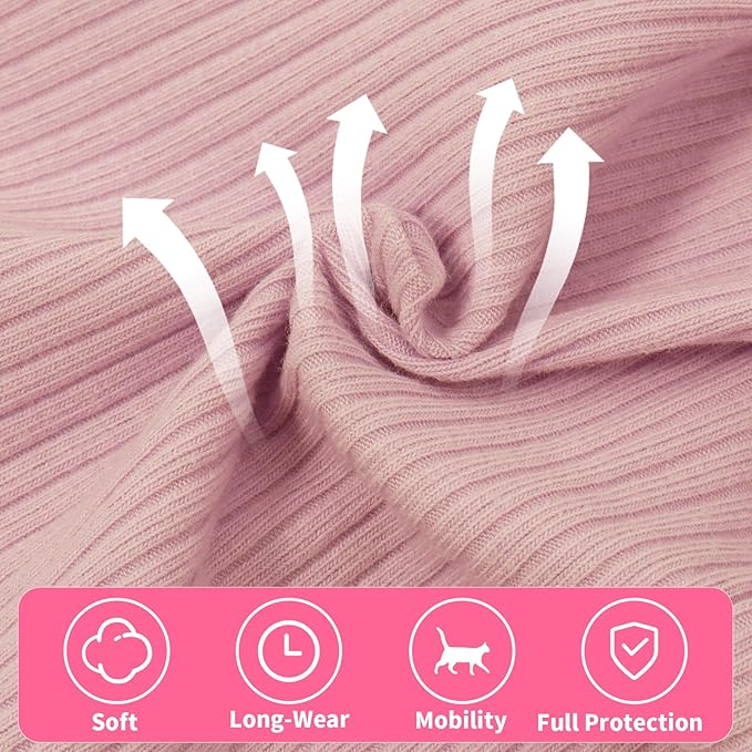 Coppthinktu Cat Recovery Suit Cat Onesie, Breathable Anti-Licking Cat Surgery Recovery Suit Female, Kitten Spay Recovery Suit for Cats After Surgery, Cats Surgical Body Suits for Abdominal Wounds