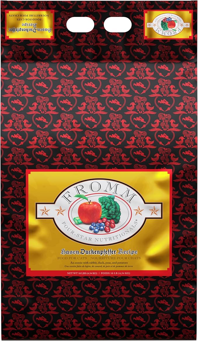 Fromm Four-Star Nutritionals Hasen Duckenpfeffer Cat Food - Premium Dry Cat Food - Rabbit Recipe - 10 lb