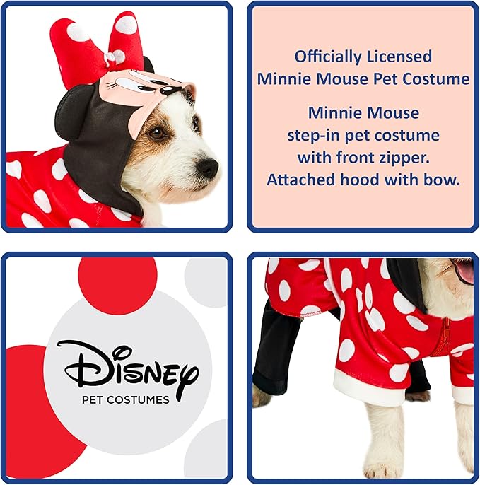 Rubies Disney: Minnie Mouse Pet Costume for For Dogs or Cats, Medium