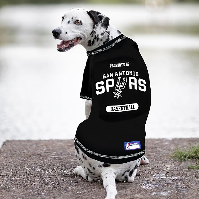 Pets First NBA Licensed Hoodies & T-shirt for Dogs & Cats, SAN Antonio Spurs, Large