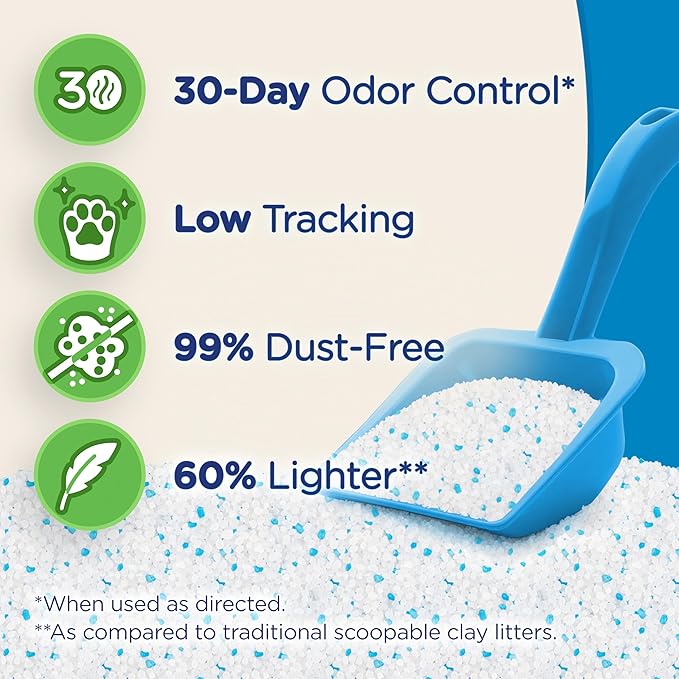 Ultra Pearls Premium Cat Litter - 99.9% Dust Free, Low Tracking, Soft on Paws, Fragrance Free - 15 Lbs. Total (3pk of 5 Lbs.)