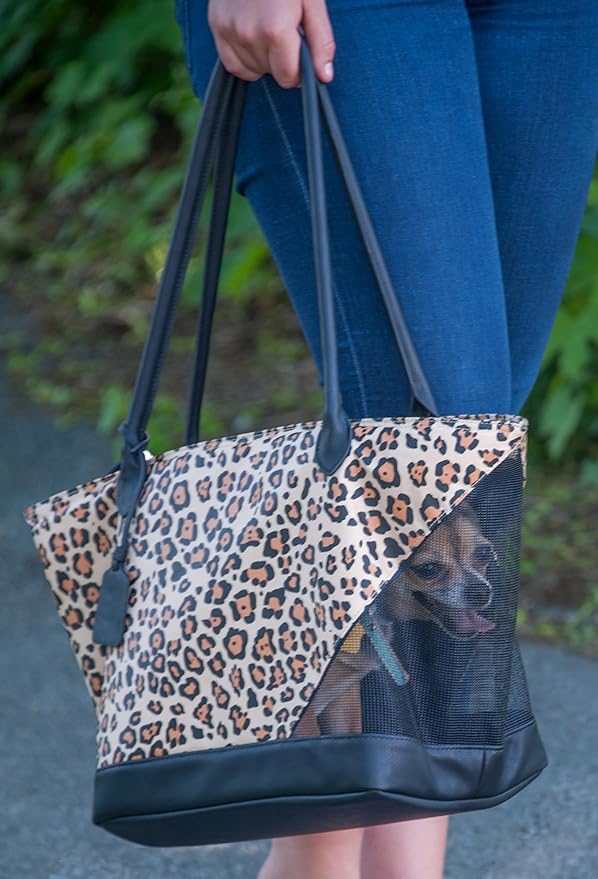 Pet Gear Carrier for Small Dogs & Cats, Animal Print Tote