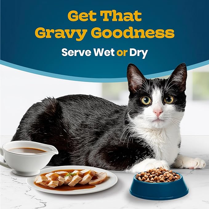 Blue Buffalo Tastefuls Irresistible Gravy Experience Chicken & Brown Rice Recipe Dry Indoor Cat Food for Adult Cats, Deliciously Healthy Natural Cat Food, Supports Digestion & Coat Health, 3 lbs.