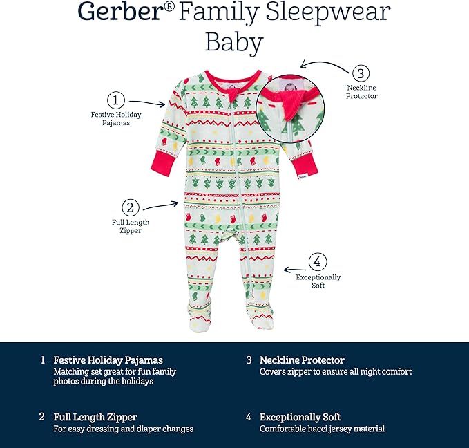 Gerber Baby Holiday Family Matching Pajamas
