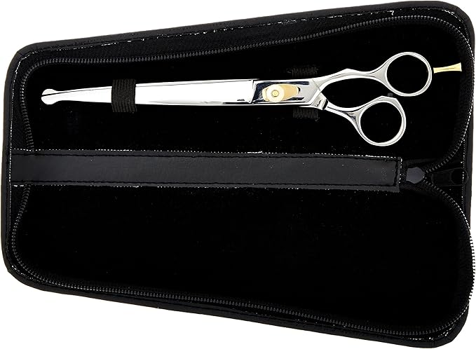 Professional Pet Grooming Scissors 8.5" Safety Tip (Available Straight or Curved)