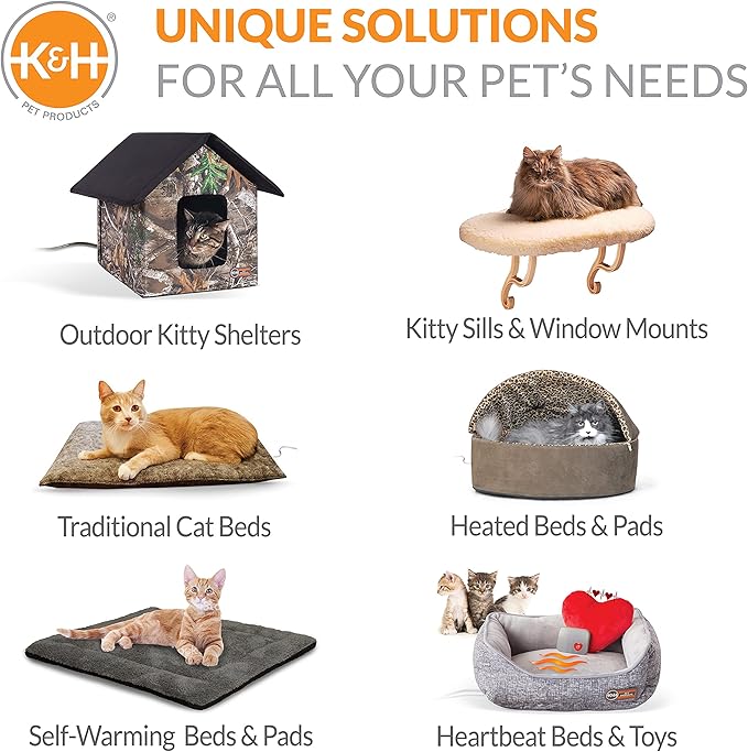 K&H Pet Products, Creative Solutions Cat Window Lounger Double, 1 Count