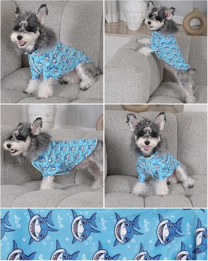 CuteBone Two-Leg Velvet Pet Pajamas Girl Dog Clothes - Soft, Cozy, and Stretchy Boy Pjs for Small, Medium Dogs and Cats Winter Sleepwear Apparel LTP11L