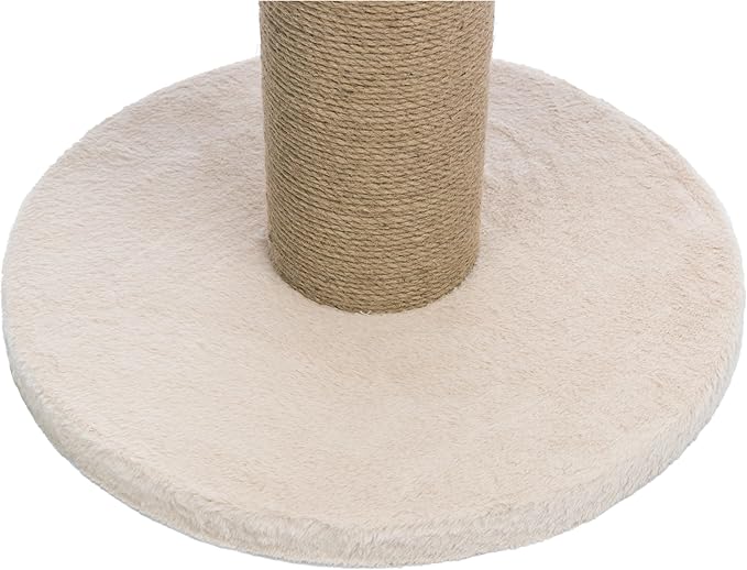 Trixie Boho 38.2-in Cat Tree, Indoor Cat Furniture with Thick Jute Scratching Post, Plush Platform with Removable Bed