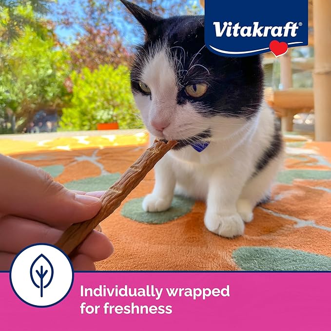 Vitakraft PurrSticks Meaty Cat Sticks - Chicken - Segmented and Breakable Meatstick - Deliciously Tender, 6 Count (Pack of 1)
