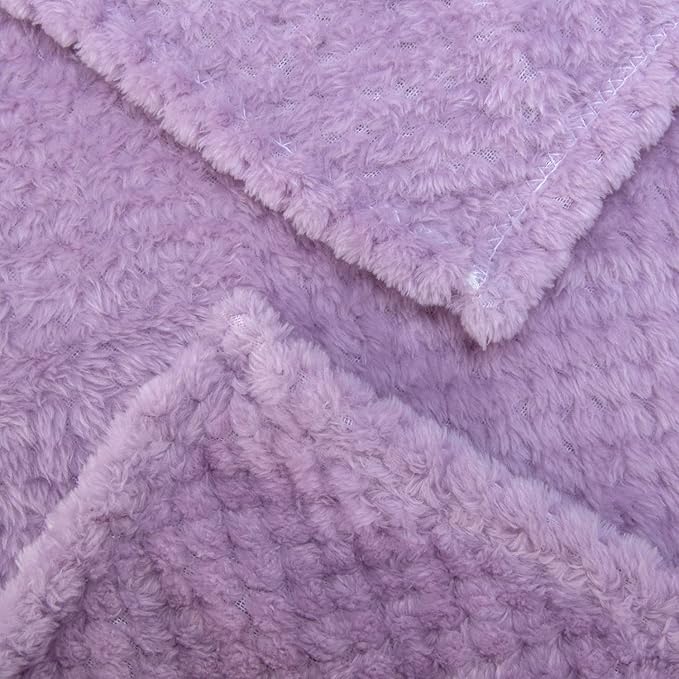 Iris Warm Soft Fuzzy Pet Blanket, Plush Fleece Throws for Dogs, Cats, Bed, Couch, Sofa, Travel (L/40" x 48")