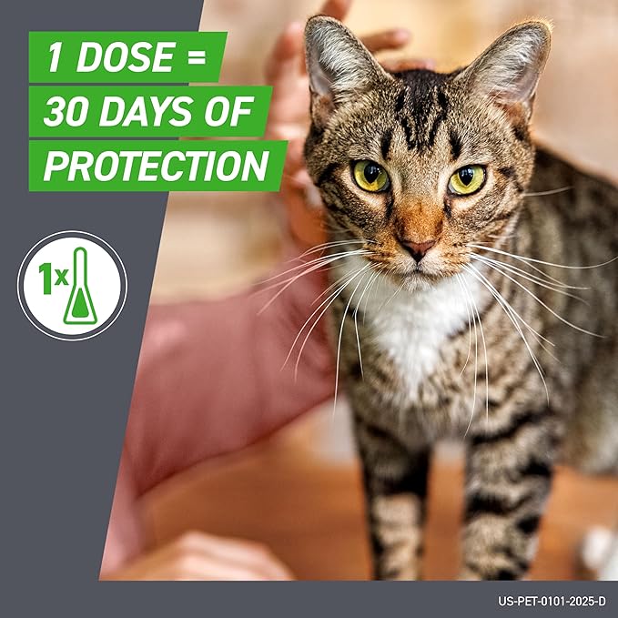 FRONTLINE Plus Flea & Tick Spot Treatment for Cat & Kitten (Green) Count of 8