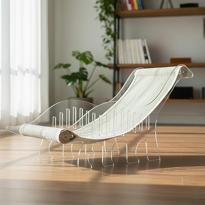 Cat bed for indoor cats cat scratcher bed adjustable acrylic pet bed and pet sofa with sisal - cute dinosaur shape for all small and medium-sized pets and small dog, pet furniture & pet hammock