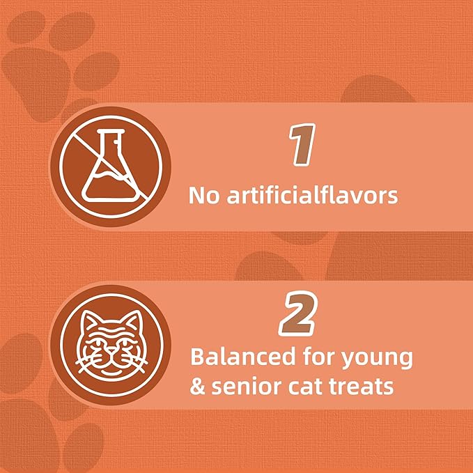 Just Try 2.8 lbs Taurine Treats with Coenzyme Q10 for Cats - Coq10 & Taurine for Cat to Support Feline Heart Health - Chicken Flavored Chews Vitamins Snacks Treats - Large Size