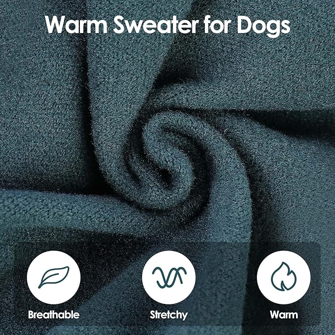 Hair Sticky Cat Clothes, Cat Sweater for Cats Only, 4-Legged Fleece Sweaters Kitten Pajamas Reduce Shedding Fur, Warm Pullover Shirts for Cats, Green XL
