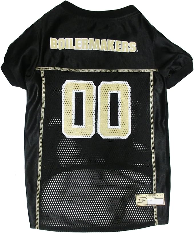 Pets First NCAA College Purdue Boilermakers Mesh Jersey for DOGS & CATS, XX-Large. Licensed Dog Jersey with your Favorite Football/Basketball College Team