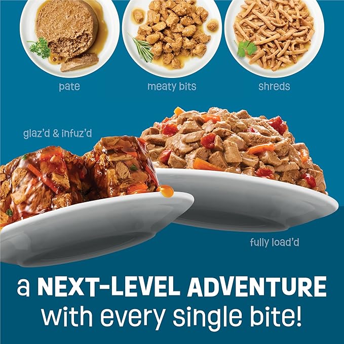 Purina Friskies Fully Load’d Wet Cat Food Variety Pack with Chicken, Salmon, or Tuna in Wet Cat Food Gravy - 5.5 Ounce (Pack of 12)