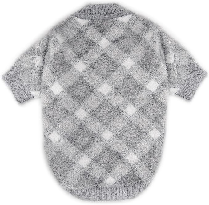 Dog Sweater, Sweaters for Small Dogs, Warm Soft Pet Clothes for Puppy, Medium Large Cat, Dogs Girl or Boy, Dog Shirt for Winter Christmas (Grey, Medium)