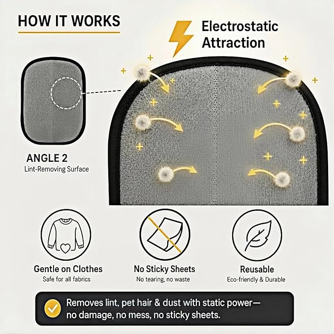 Pet Hair Removal Glove for Cats and Dogs - Electrostatic Pet Hair Remover Gloves, Reusable Magic Brush Tool for Couch, Furniture, Car & Laundry (1 PCS)