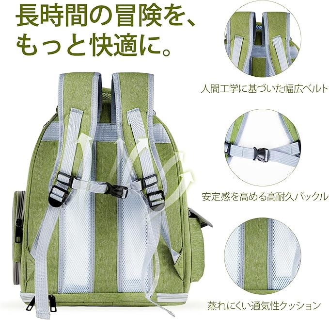 Cat Backpack Carrier with Large Space Bubble Window, Airline Approved Breathable Pet Carrier for Small Dogs Cats up to 15lbs, Foldable for Travel Hiking & Outdoor Use