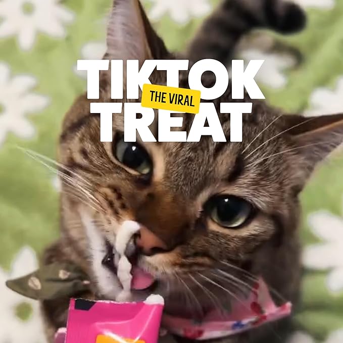 Bonkers Licky Tubes Tuna Flavored Wet Lickable Treats for Cats, 4 Pack (Pack of 15)