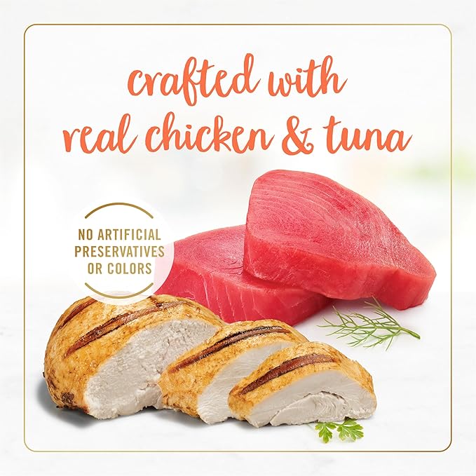 Purina Fancy Feast Wet Cat Food Flaked Chicken and Tuna Feast - (Pack of 24) 3 oz. Cans