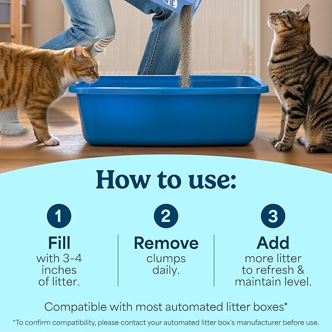 Fresh Step Advanced Extreme Multi Cat Clumping Litter with Febreze Freshness, Low Dust, Odor Control with Ammonia Block Tech, Compatible in Automatic Litter Boxes, 37 lbs. (2 x 18.5 lb)