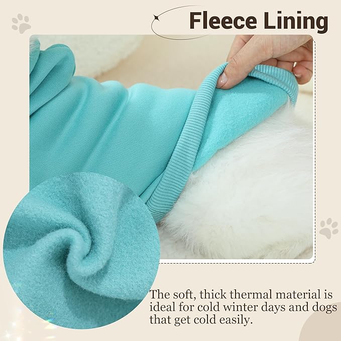 Pet Hoodie Dog Sweater for Small Dogs Girl Boy, Winter Puppy Sweatshirts with Pockets Hood, Warm Fleece Lined Dog Clothes Chihuahua Coat Clothing Puppy Cat Custume, X-Small