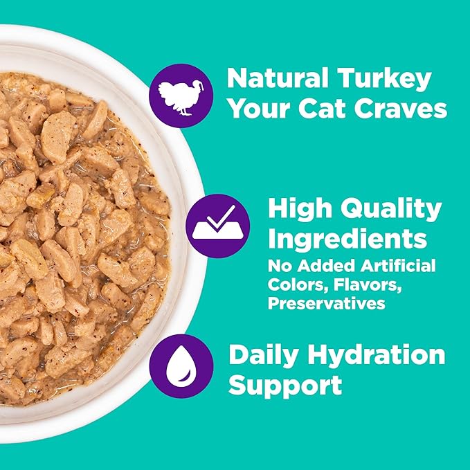 Wellness Complete Health Grilled Adult Canned Wet Cat Food, Natural, Protein Rich, Grain Free, Turkey Dinner Recipe, 3 oz, Pack of 12 Cans