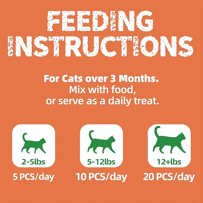 Just Try 16 OZ Hairball Support Cat Treats Hairball Removal Chicken Flavor Healthy Cat Snacks Training Biscuits