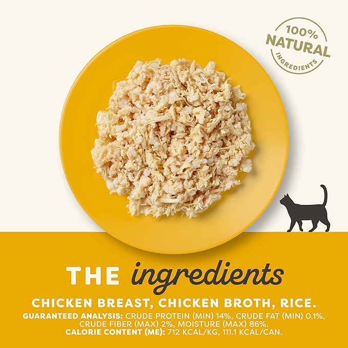 Applaws Natural Wet Canned Cat Food, Limited and Natural Ingredients, High Protein with No Artificial Additives, Chicken Breast in Broth (12 x 5.5oz Cans)