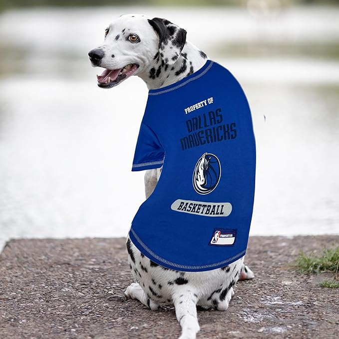 Pets First NBA Licensed Hoodies & T-Shirt for Dogs & Cats, Dallas Mavericks, Large