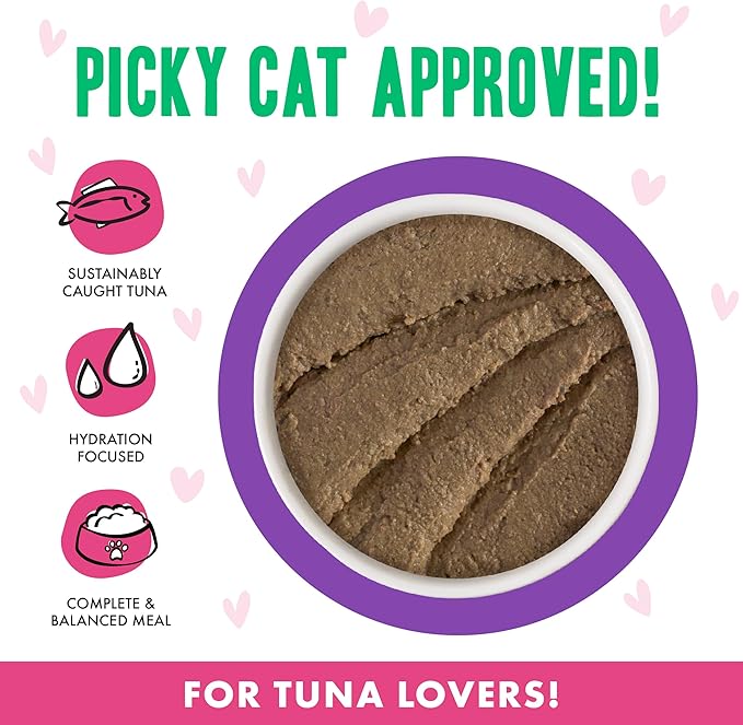 Weruva B.F.F. Play - Best Feline Friend Paté Lovers, Aw Yeah!, Tuna & Beef Bodacious with Tuna & Beef, 2.8oz Can (Pack of 12)
