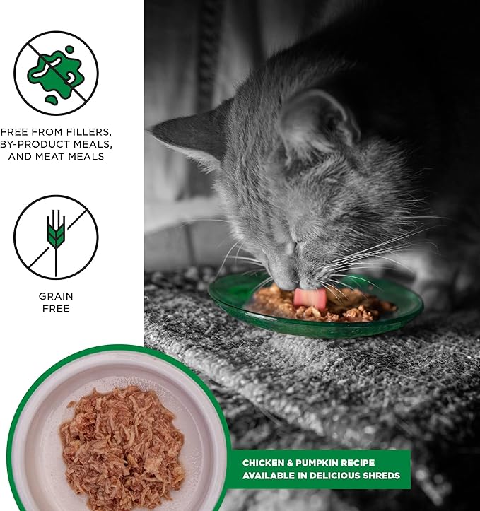 BIXBI Liberty Canned Wet Cat Food - Grain Free, Chicken and Pumpkin Recipe in Broth, 2.75 Ounce (Pack of 24)