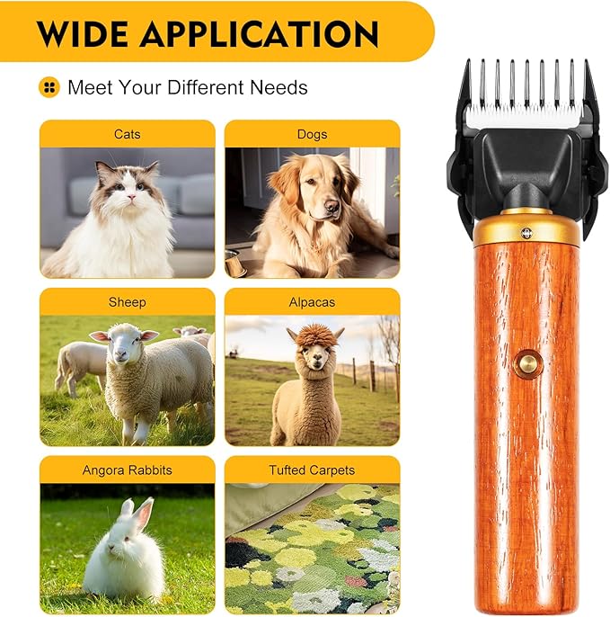 Electric Pet Clipper Shears, Dog Cat Pet Animal Shave Grooming,Professional Electric Sheep Shears Pet Grooming Haircuting Supplies 55W