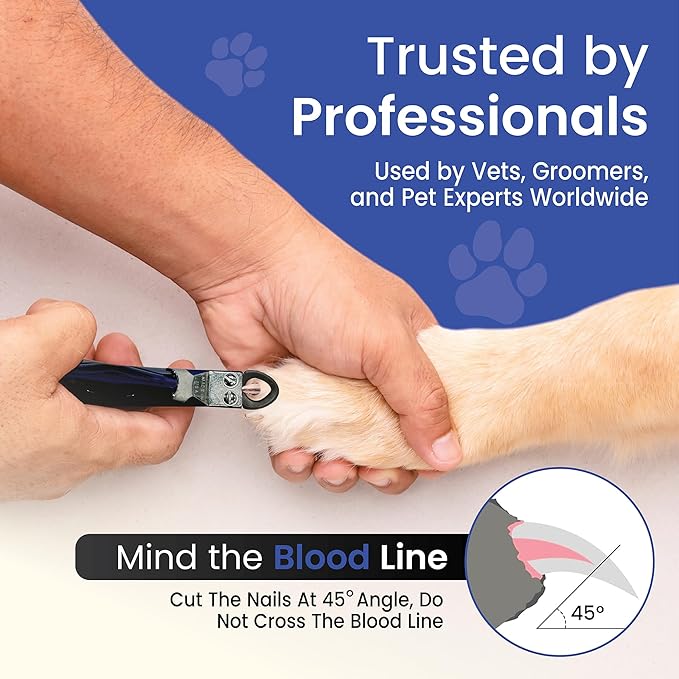 Resco USA-Made Dog Nail Clippers - Professional Guillotine Trimmer for Clean Cuts - Candy Color Series - Replacement Blade System - Fits All Breed Sizes