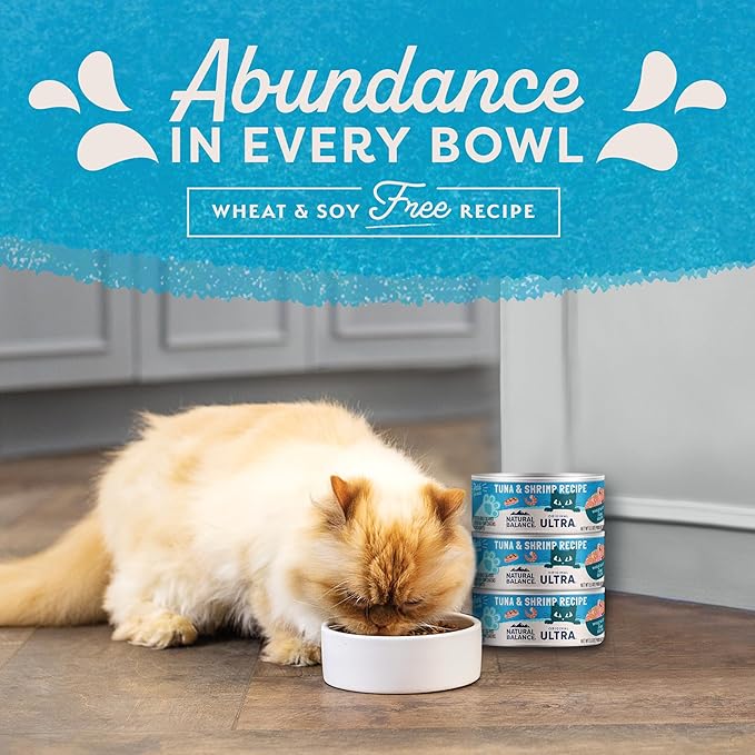 Natural Balance Original Ultra Adult Wet Canned Cat Food, Tuna & Shrimp Recipe 5.5 Ounce (Pack of 24)