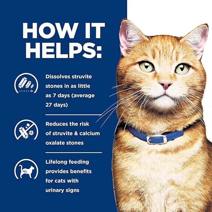 Hill's Prescription Diet c/d Multicare Urinary Care Wet Cat Food, Chicken & Vegetable Stew, 2.9 oz. Cans, 24-Pack